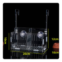 Space-Saving Acrylic Aquatic Aquarium Plant Holder Drill-Drillless Installation Aquarium Plant Holder Transparent Hydroponic Basket Long-Lasting Plastic for Terrarium
