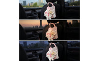 Animal-Shaped Car Seat Tissue Holder with Hanging Strap Soft Hanging Tissue Pouch with Soft Rabbit Compact Universal Fit for Drivers