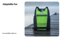 Mature Flotation Vest Sturdy Kayaking Flotation Vest Fishing Safety Vest Adjustable Fit Watersports Gear Fast-Release Buckle
