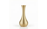 Lustrous Finish Antique Brass Vase Narrow Mouth Slender Neck Vase Decorative Table Decor Tabletop