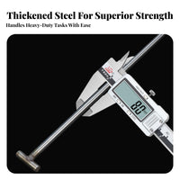 Rust-Resistant Manhole Cover Hook Long-Lasting Stainless Steel Sewer Lid Lifter Multi-Purpose for Street Maintenance, Construction Site