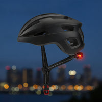 Adjustable Bike Helmet with Tail Light Ventilated Bike Helmet with Taillight Comfortable Headwear Impact-Resistant for Commuters