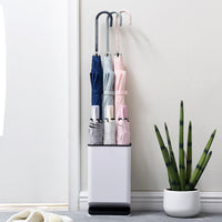 Freestanding Umbrella Holder with Drip Tray for Home, Office, and Lobby - 6-Slot Organizer
