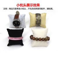 Jewelry Display Pillow for Watches, Bracelets, and Necklaces - Linen, Velvet, or Leatherette