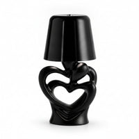 Decorative Heart-Embrace Table Lamp Compact Heart Shaped Table Lamp Ambient Light Cute for Nightstand