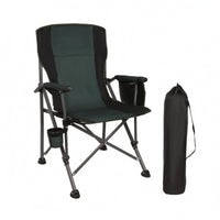High Back Camping Chair Storage Bag Portable Folding Chair Dark Material Camp Seat