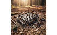 RC Roof Rack with Light Bar High Brightness Roof Rack Luggage Carrier Easy to Install Model Cargo Basket for Hobbyists