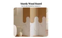 Foldable Accordion-Fold Screen Folding Design Room separater Minimalist Space Separator Lightweight for partitionice Workers, Business Owners, Entrance Hall, Studio Apartment, teleconference Calls, Restaurant