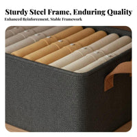 textile Drawer container Foldable Partitioned textile container Stackable for Bedroom, Parents