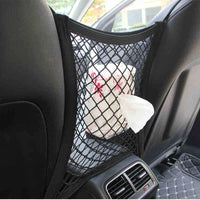 Car Seat Storage Net Pocket Organizer for Vehicle Interior, Elastic Barrier for Kids & Pets
