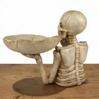 Skeleton Tray Crack Detailing House Decoration Shallow Bowl Home Decor for Entryway, Hallway