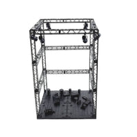 Industrial-Style Model Display Stage Standalone Display Stage with Frame Sturdy Backdrop Stand Modular for Hobbyists, Dioramas