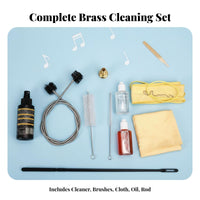 10 Pieces Scratch-Scratch-Resistant Brass Instrument Maintenance Kit All-in-Single Brass Instrument Maintenance Set Easy to Use