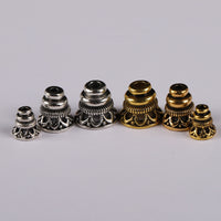 Tibetan Silver Alloy Pagoda Bead for Mala Necklaces and Pendants
