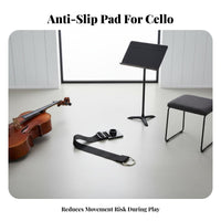 Anti-Slip Cello Mat Lightweight Cello Endpin Holder String Instrument Accessory Long-Lasting Sturdy Construction