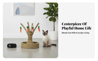 Low-Shedding Branch-Shaped nailing Post Dirt-Resistant nail Care Station long-lasting Cat nailer Includes Teaser Toy for young cat Owners, Indoors, Living Room, Home