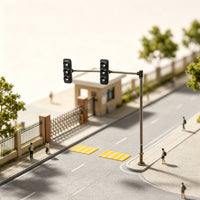 LED HO Scale Traffic Light Functional Miniature Traffic Indicator Realistic Railway Indicator Model Detailed for Hobbyists, Collectors, Diorama, Sand Table