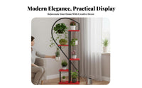 Minimalist design 6-Tier Heart design Stand Floor-Standing Plant Shelf Multi-Tiered Indoor Decoration Space-Saving for Gardeners, Homeowners, Living Room, Balcony