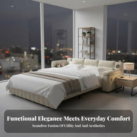 Multi-Functional Pull-expandable Sofa Bed Space-Saving Design Pull-expandable Couch Bed two-in-singleUse transformable Loveseat Easily Converts for Apartment Dwellers, Students, Homeowners, Small areas, Living Room, Office