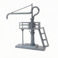 HO-Scale Water Crane Industrial Water Column with Ladder Miniature Railroad Model with Platform Accurate for Hobbyists, Collectors, Dioramas