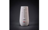 Ceramic Face Vase Textured Sculptural Face Vase Minimalist Decor for Living Room, Entryway Console