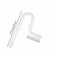 Aquarium Inflow Outflow Pipe Highly Transparent Glass Aquarium Filter