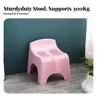 Portable Low Stool long-lasting Plastic Step Stool Stackable Design for Home, Bedroom
