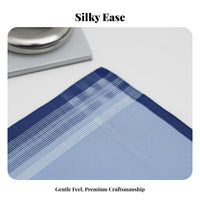 Sweat-Absorbent Cotton Handkerchief Soft Textile Men's Cotton Handkerchief Reusable for Women, Gentlemen, Formal Events, Business Attire