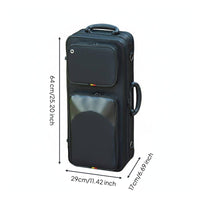 Alto Sax Carrying Case Large Side Pocket Saxophone Backpack Case Shielded Instrument Bag for Gigs