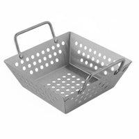 Stainless Steel Frying Basket Thickened Material Square French Fry Holder Rustproof Square Serving Basket for Chefs