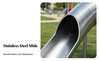 Stainless Steel Slide Design Large Combination Playground Unpowered Slide Set for Property Developers, Community Planners, Scenic Area