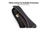 Padded Ukulele Bag Adjustable Shoulder Strap 21 Inch Ukulele Backpack Carry Handle 10mm Thick Padding for Storage, Music Lessons