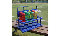 Water Bottle Rack with Handle Foldable Water Bottle Carrier Two-Tier for Coaches, Athletes, Sideline