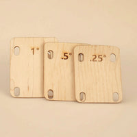 3 Pieces Guitar Neck Shim with Taper Stable Maple Wood Shim Accessory for Guitarists, Workshop