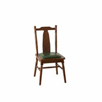 foliageCarved Spine Chair Retro and Design Dining Furniture Padded Seat Ergonomic Design for Adults, Living Room
