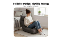 Single-Person Adjustable Floor Sofa Foldable Design Indoor Seating for Dorm Room
