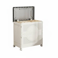 Toy Storage Box Foldable Children's Toy Organizer Bin Wheeled Foldable Storage Chest for Bedroom