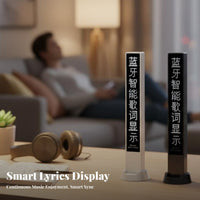 Portable Design Bluetooth text Prompter dot-matrix design & aesthetic Music Display Karaoke Device for Gadget Fans, commuters, Home Party, in-vehicle leisure, Desktop Setup, Living Room