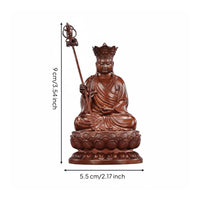Lotus Pedestal Statue Crafted by Hand Seated Buddha Figurine Gift Suggestion