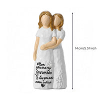 Faceless Design Hand-Painted Resin Figurine Glossy Finish Inspirational Figurine Statue Floral Details Couple Statue Tabletop