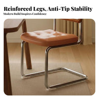 Hardwood Wood Frame Upholstered Cane backrest Chair Woven Rattan backrestrest Indoor Furniture mid-20th centuryera Modern aesthetic Dining Seat Padded pad for Homeowners, Restaurateurs, Interior Decorators, Living Room, Kitchen, Bedroom, Home Office