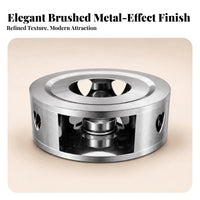 Ventilated Stainless Steel Teapot Warmer Round Stainless Steel Tea Warmer Low-Silhouette Tableware Accessory Sturdy