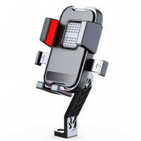 Motorcycle Phone Holder One-Hand Operation Phone Holder with Hood Accessory Shockproof Shock-Absorbing for Riders, Motorcycles
