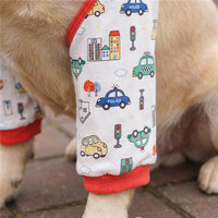 Dog Elbow Brace and Knee Protector 2 Pack, Pull-on Textile Leg Sleeve for Front Joint Support, Casual Clothing for Medium Large Dogs