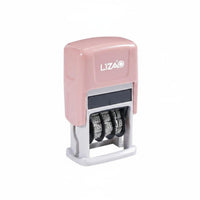 Built-in Ink Pad Self-Inking Date Stamp Refillable Adjustable Date Stamper for Teachers, Warehouse