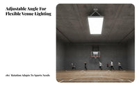 High Brightness Anti-Glare Gymnasium Lamp Honeycomb Design LED Stadium Light Indoor Court Lighting Fixture for Athletes, Sports Facility Managers, Factory Owners, Warehouse