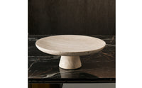 Marble Pedestal Tray Minimalist Marble Produce Dish Bowl Decorative Stone Bowl for Entryway