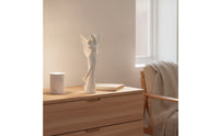 White Angel Figurine Tabletop Angel Figurine with Wings Resin Sculpture Decorative for Collectors, Shelf