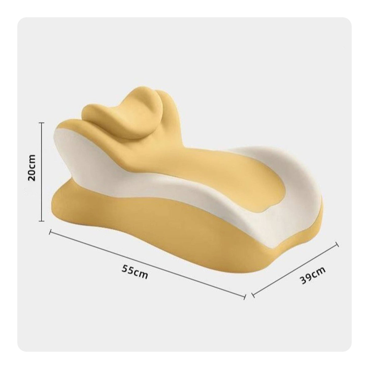 Memory Foam Prone Sleeping Pillow Stomach Sleeping Support Pillow for Readers, Bed Lounging