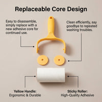 Plastic Lint Roller for Clothes, Pet Hair Remover, Sticky Dust Removal Tool, Fabric Cleaner, Garment Lint Brush, Home Cleaning Aid
